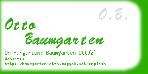 otto baumgarten business card